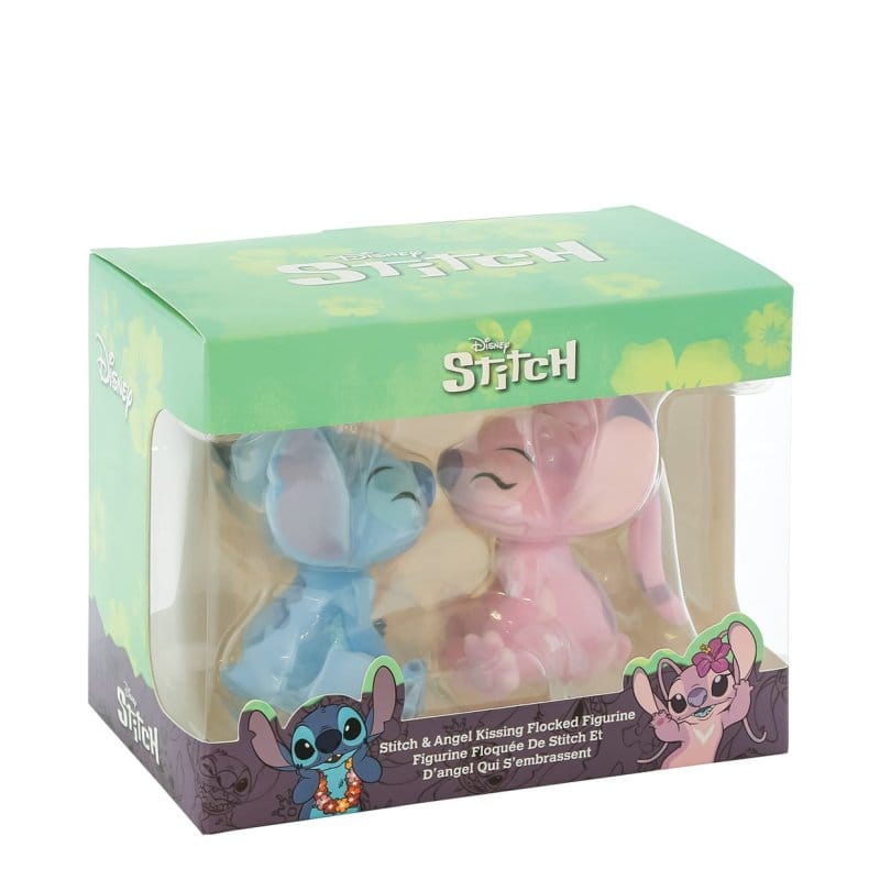 Disney Grand Jester Studios Flocked Kissing Stitch & Angel Figurines 6013987