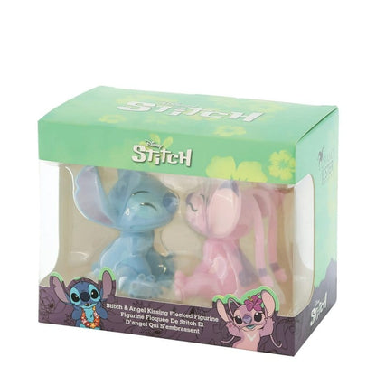 Disney Grand Jester Studios Flocked Kissing Stitch & Angel Figurines 6013987