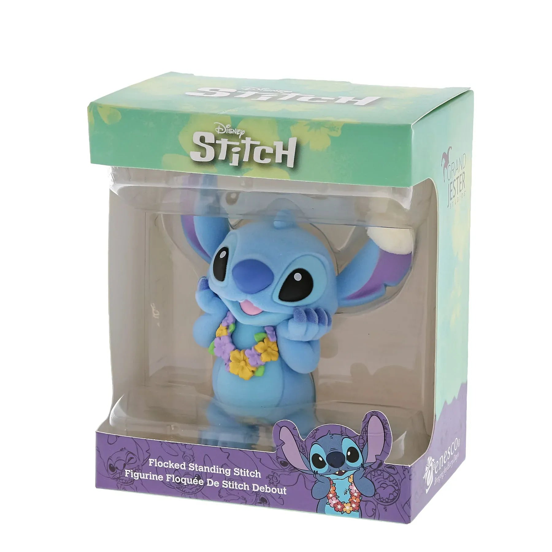 Disney Grand Jester Studios Flocked Stitch Figurine 6013840