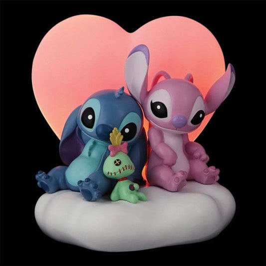 Disney Grand Jester Studios Light up Stitch & Angel Scene 6014914