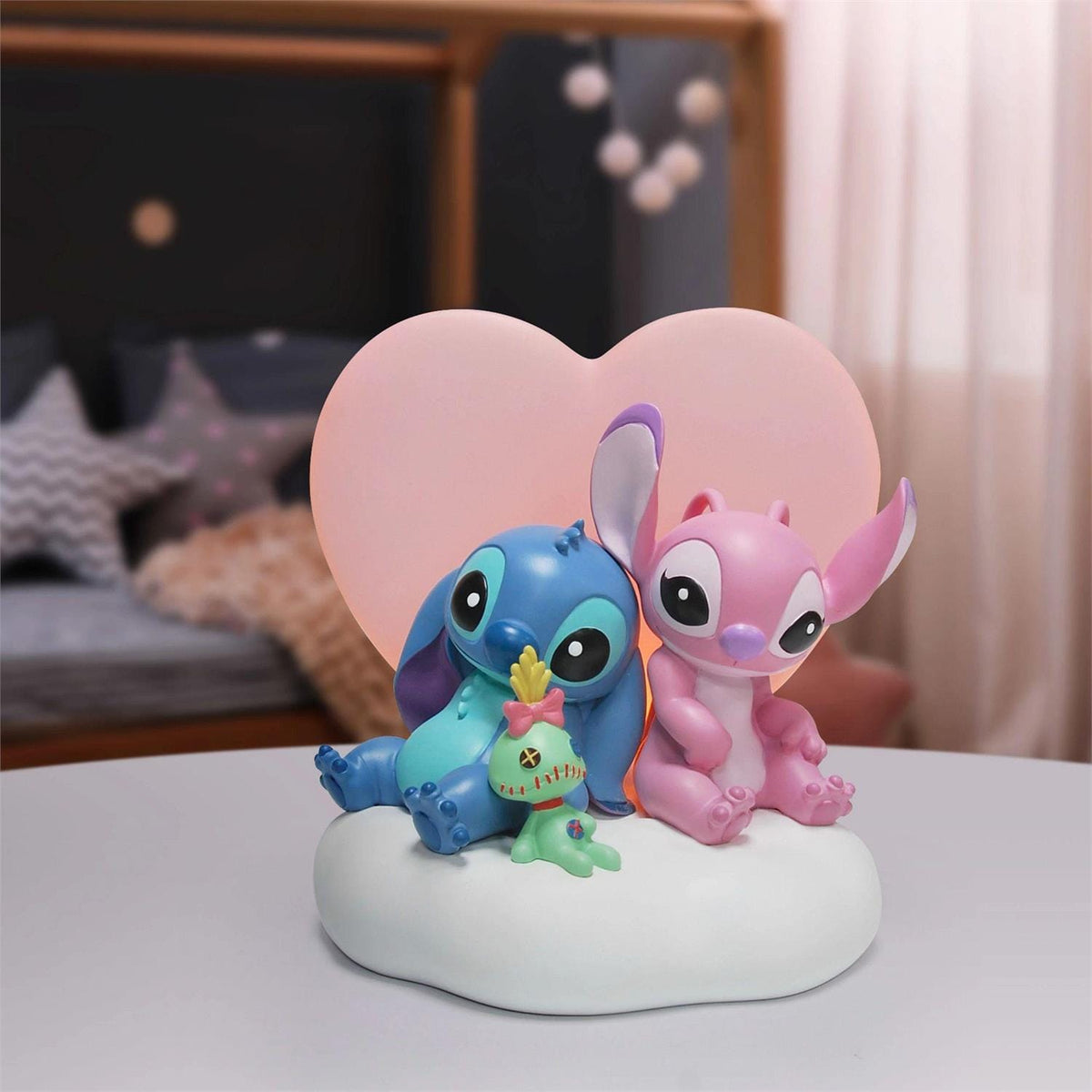 Disney Grand Jester Studios Light up Stitch & Angel Scene 6014914