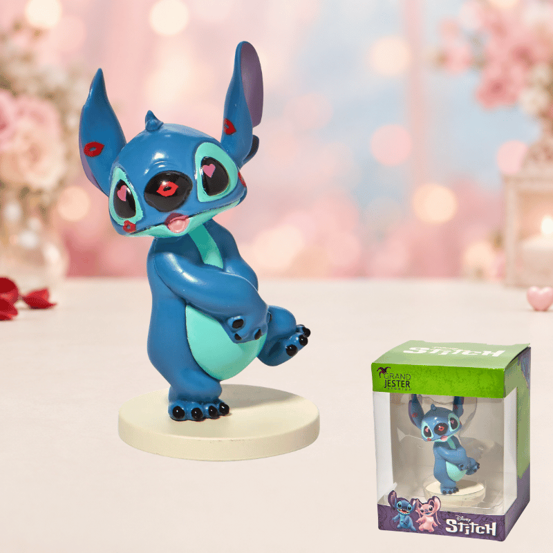 Disney Grand Jester Studios Stitch Covered in Kisses Mini Figurine 6010352