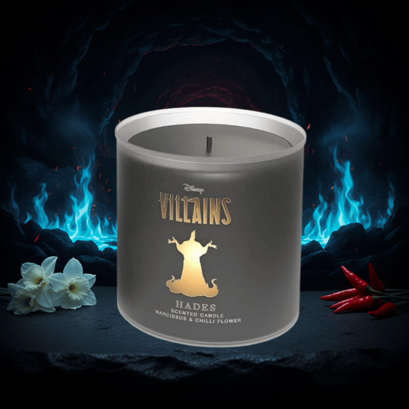 Disney Hades Narcissus & Chilli Flower Candle By Disney Home Fragrance