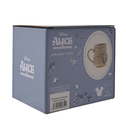 Disney Home Alice in Wonderland Embossed Mug - White Rabbit