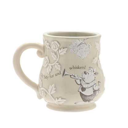 Disney Home Alice in Wonderland Embossed Mug - White Rabbit