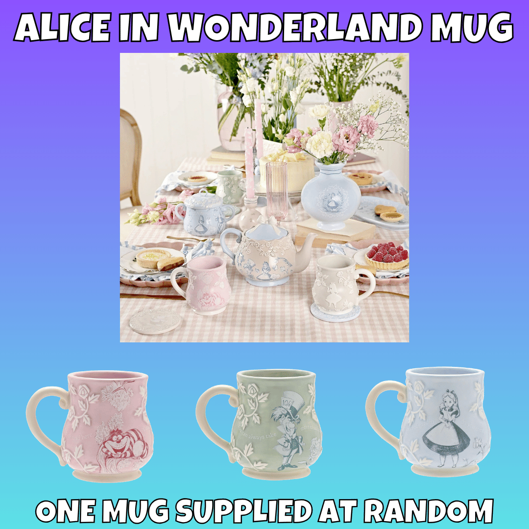 Disney Home Alice In Wonderland Mug ONE SUPPLIED AT RANDOM