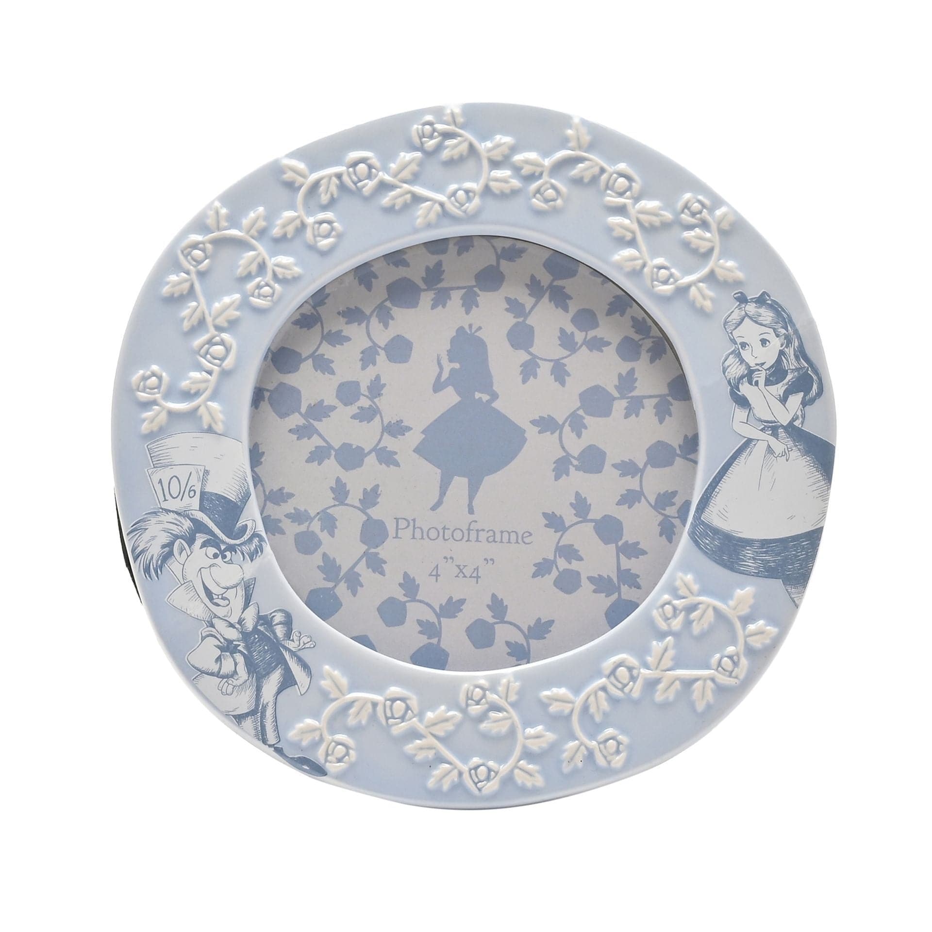 Disney Home Alice in Wonderland Round Photo Frame 4" x 4"
