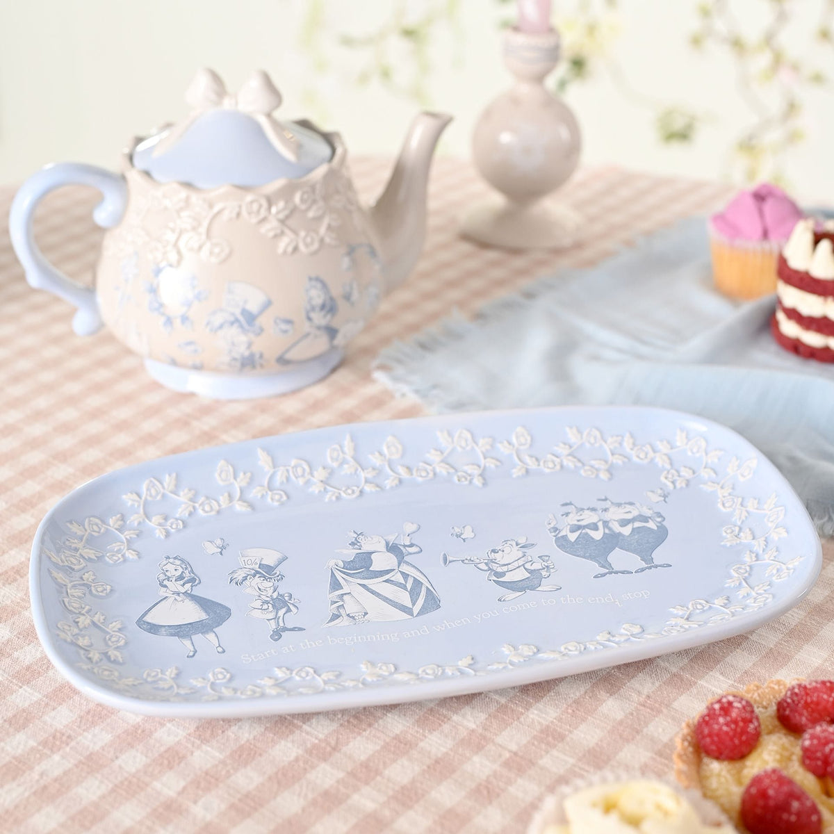 Disney Home Alice in Wonderland Serving Plate