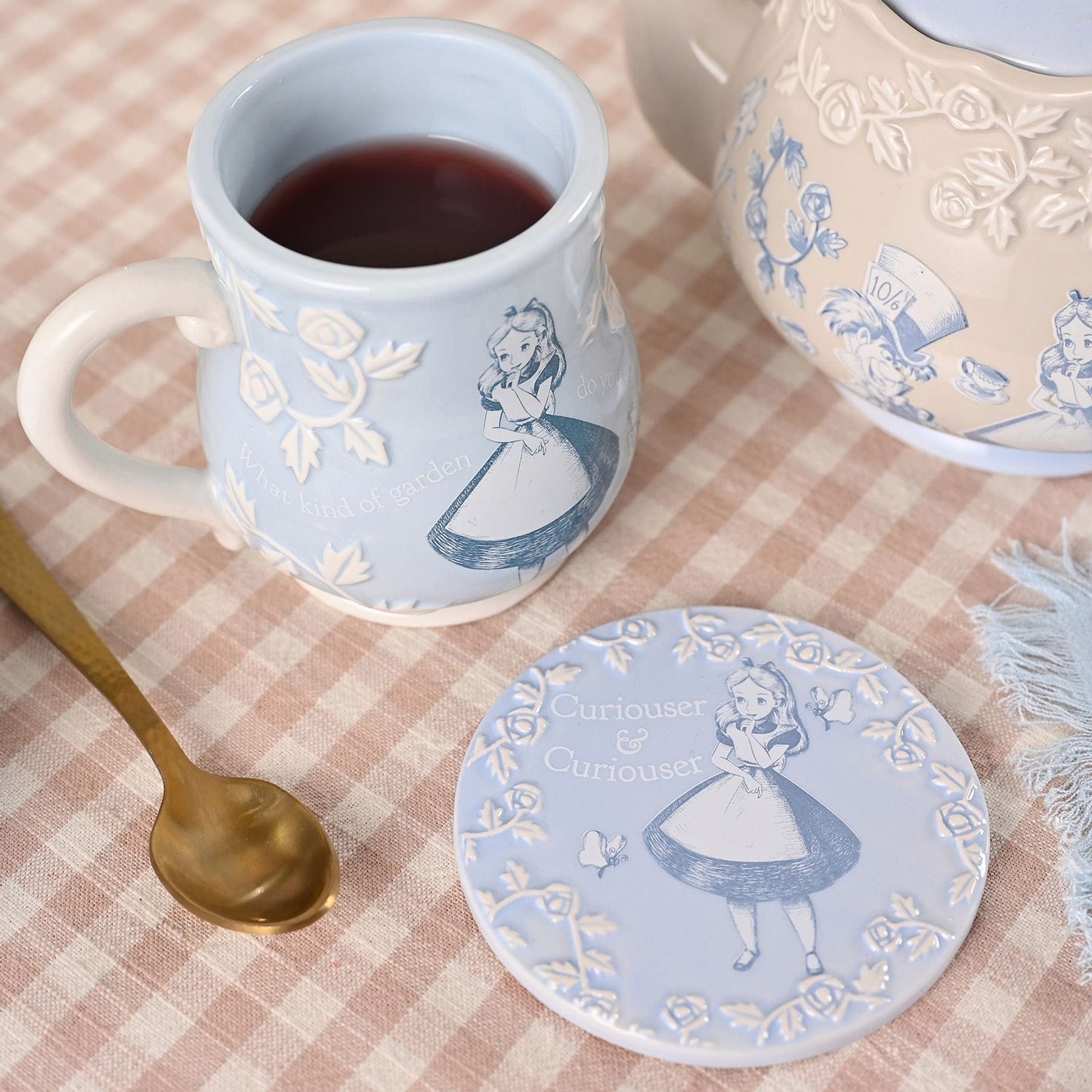 Disney Home Alice in Wonderland Set of 4 Coasters