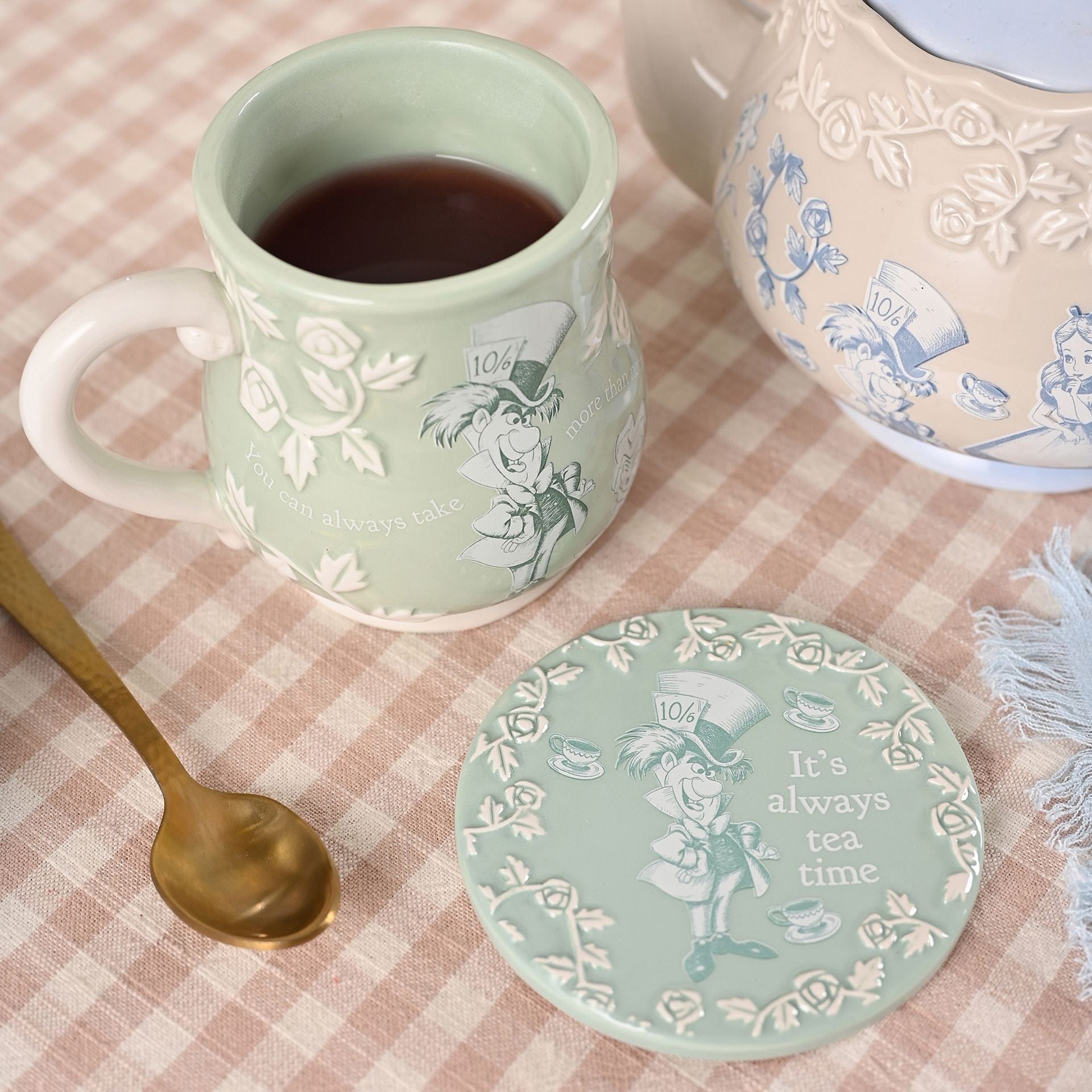 Disney Home Alice in Wonderland Set of 4 Coasters