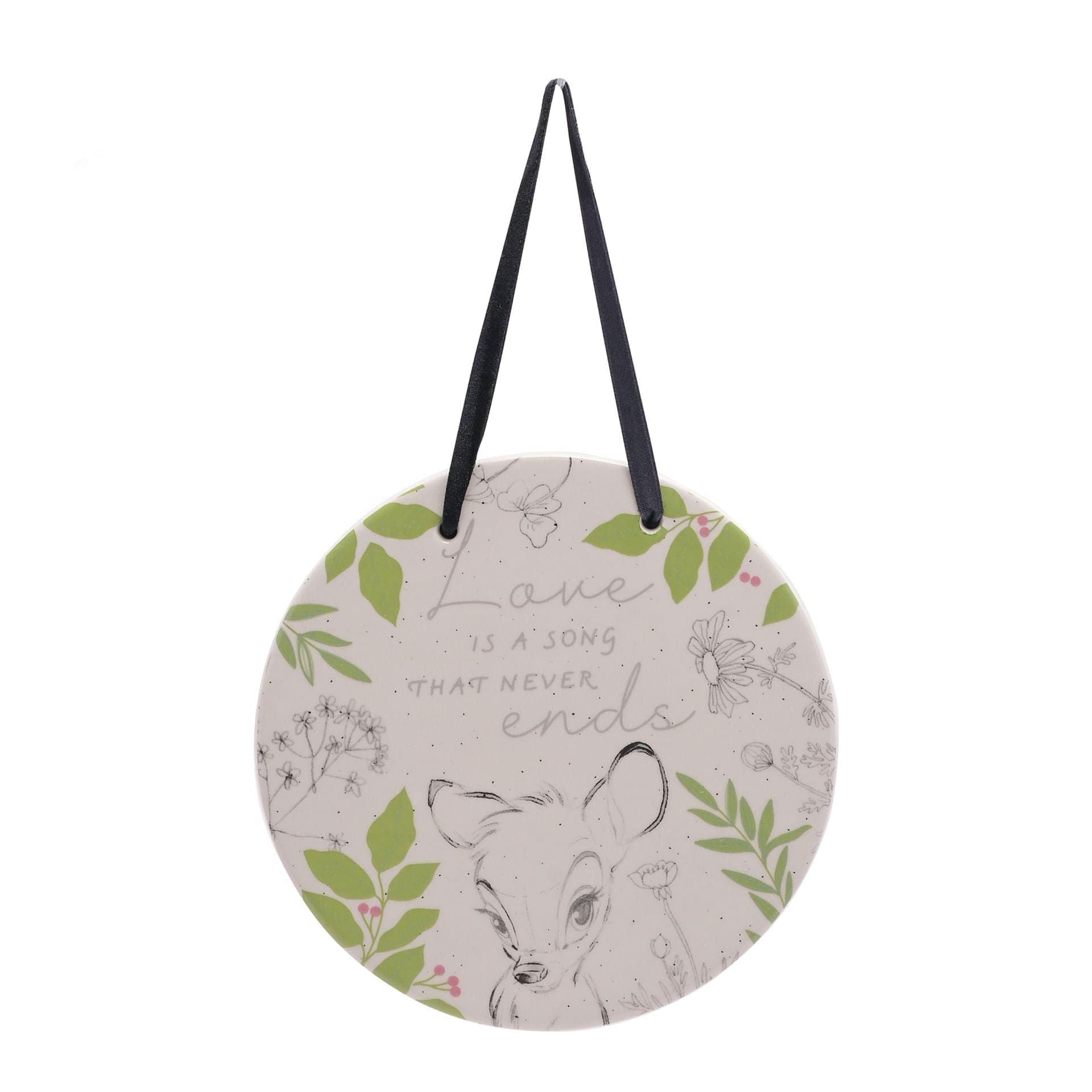Disney Home Forest Friends Bambi Ceramic Plaque