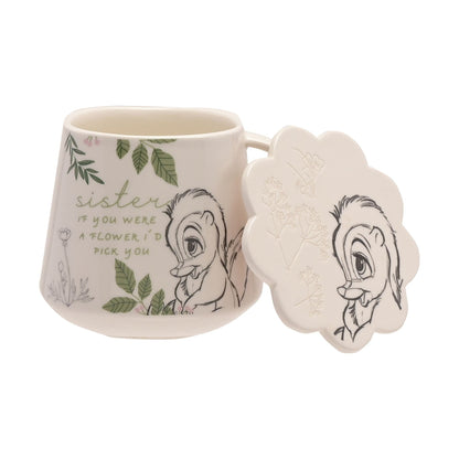 Disney Home Forest Friends Flower Mug & Coaster Set 'Sister' Bambi