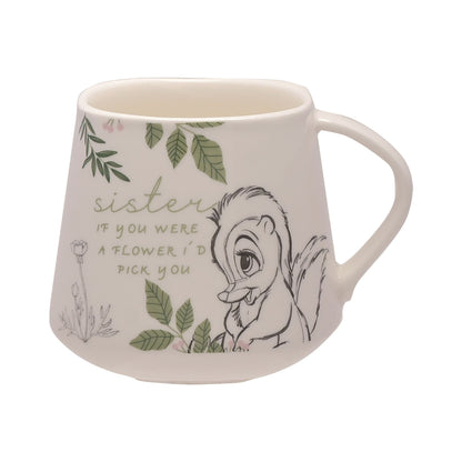 Disney Home Forest Friends Flower Mug & Coaster Set 'Sister' Bambi