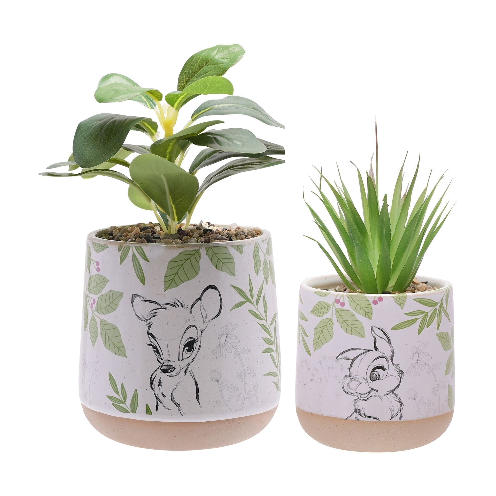 Disney Home Forest Friends Set of 2 Bambi Planters