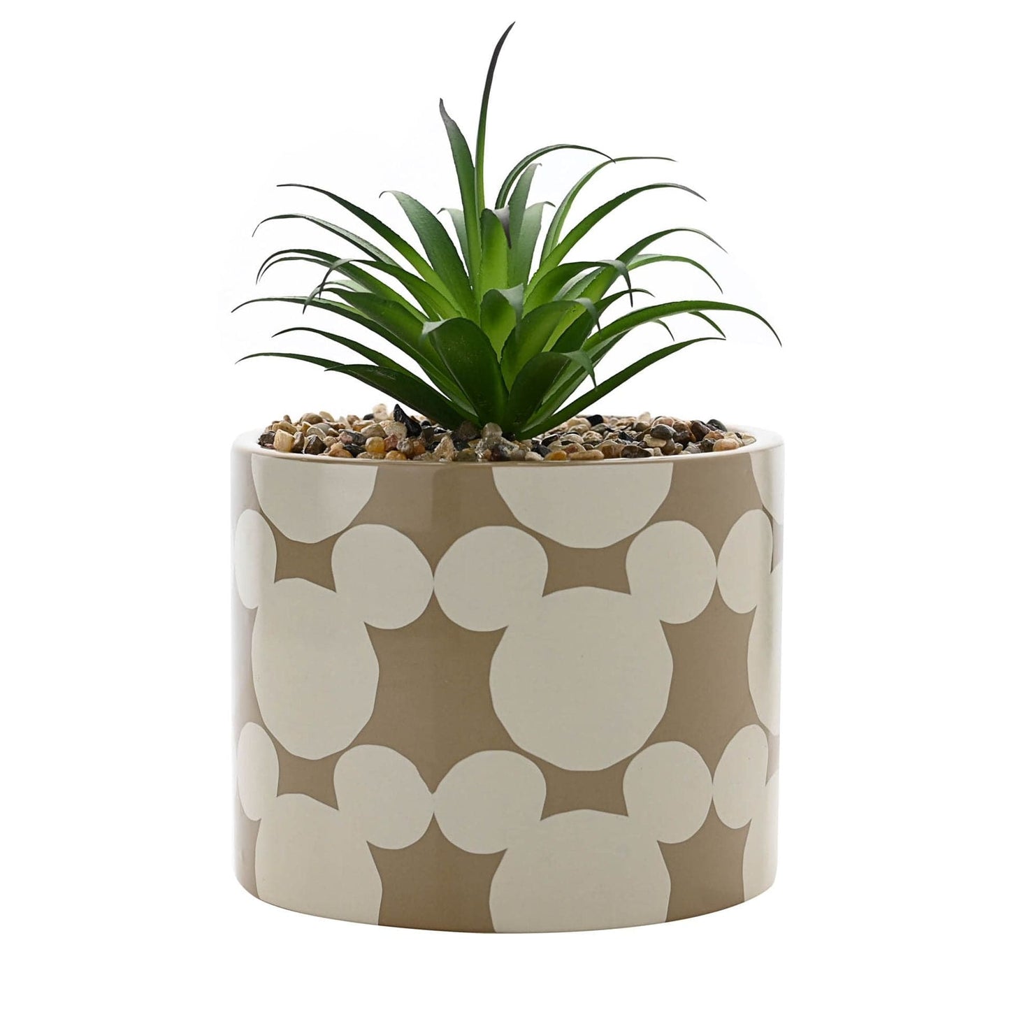 Disney Home Mickey Ceramic Footed Planter with Faux Plant