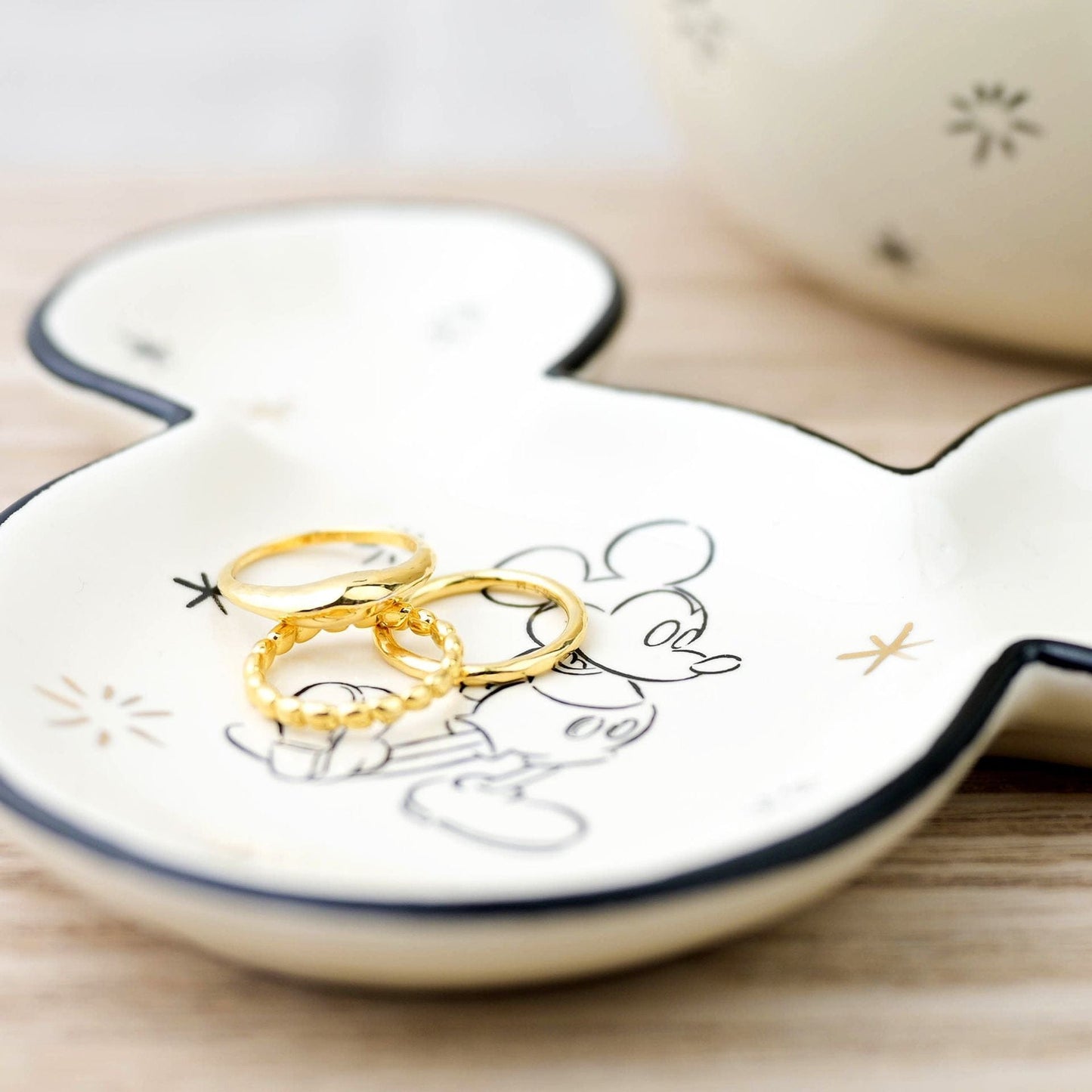 Disney Home Mickey & Minnie Set of 2 Trinket Dishes