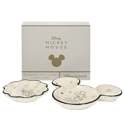 Disney Home Mickey & Minnie Set of 2 Trinket Dishes