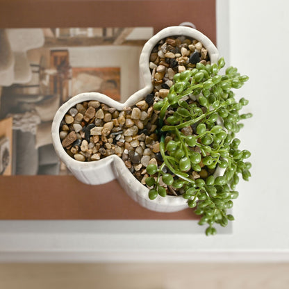 Disney Home Mickey Shapes Planter with Faux Plant