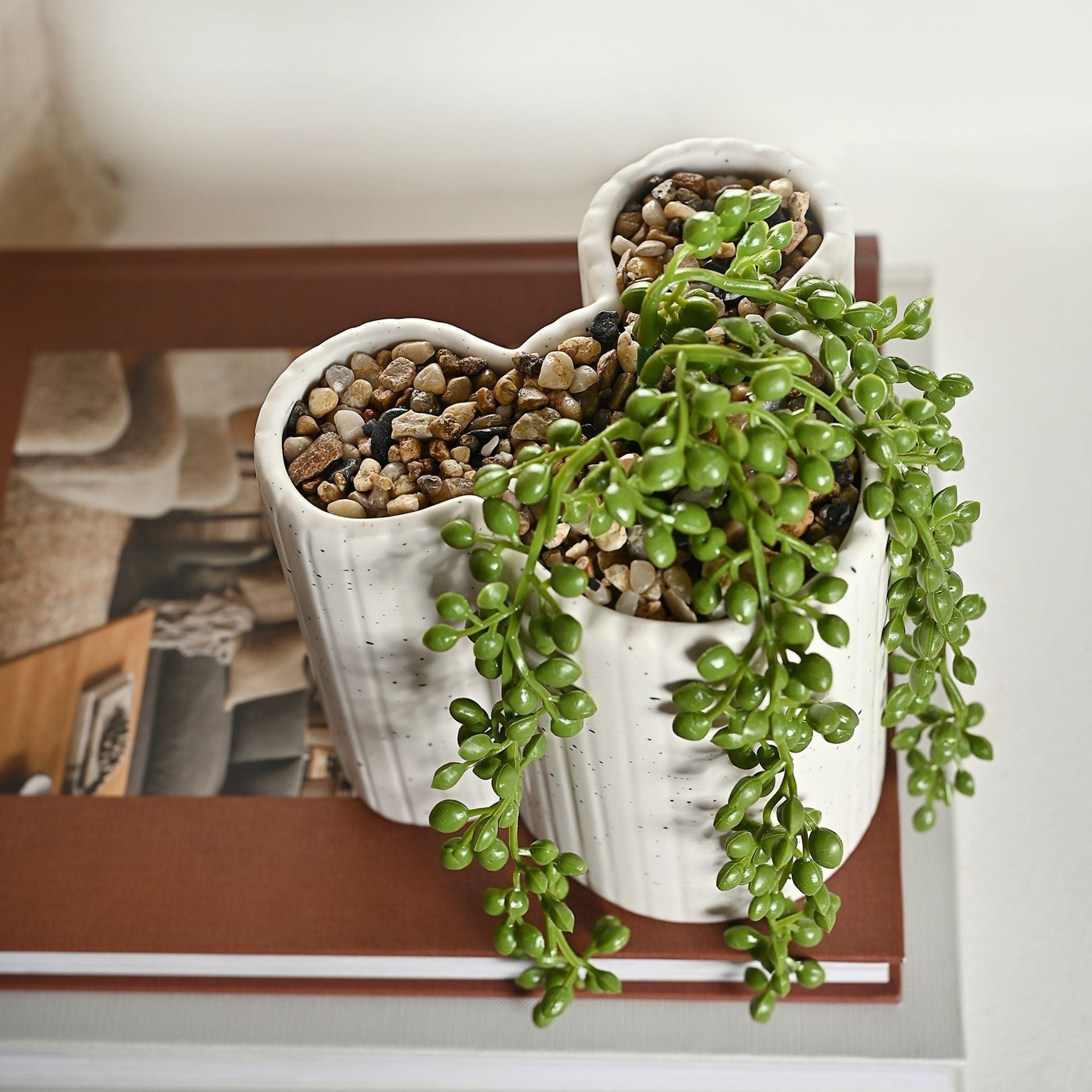Disney Home Mickey Shapes Planter with Faux Plant