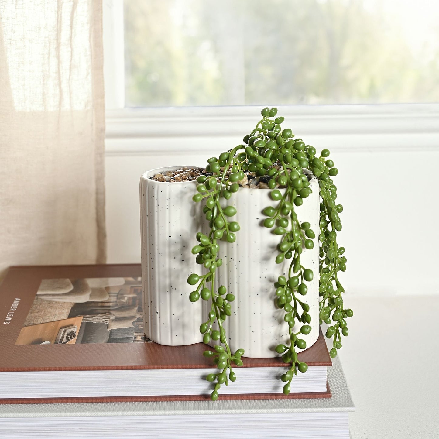 Disney Home Mickey Shapes Planter with Faux Plant