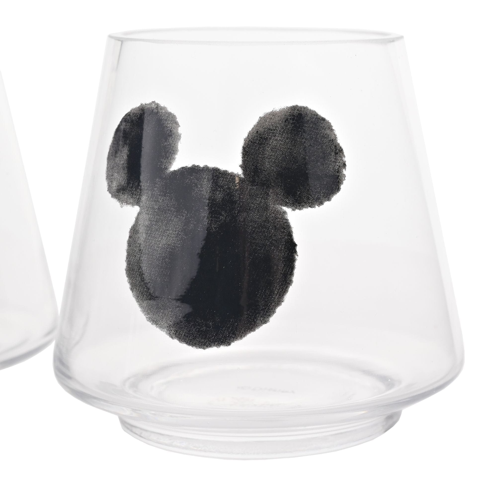 Disney Home Mickey Shapes Set of 2 Glass Candle Holders