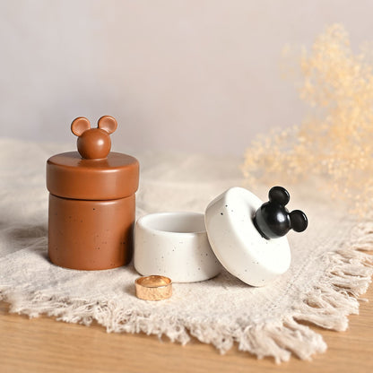 Disney Home Mickey Shapes Set of 2 Trinket Pots