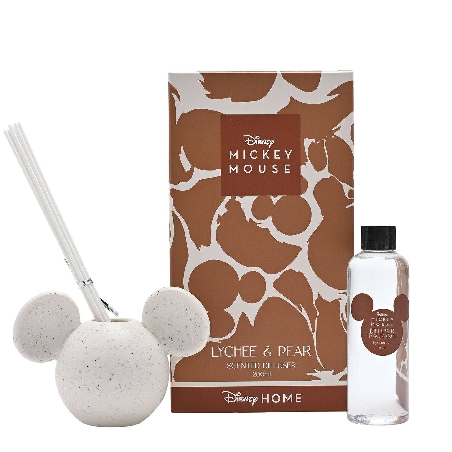 Disney Home Mickey White Ceramic Vessel Fragranced Diffuser Lychee & Pear