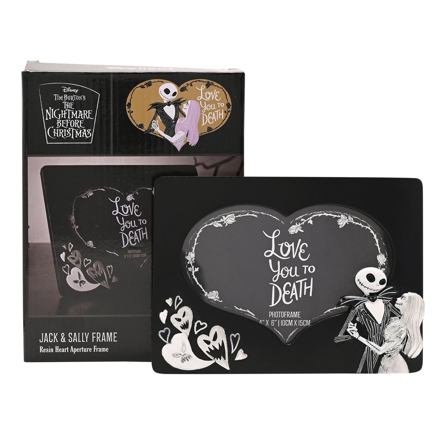 Disney Home Nightmare Before Christmas Frame - Love You to Death Jack & Sally