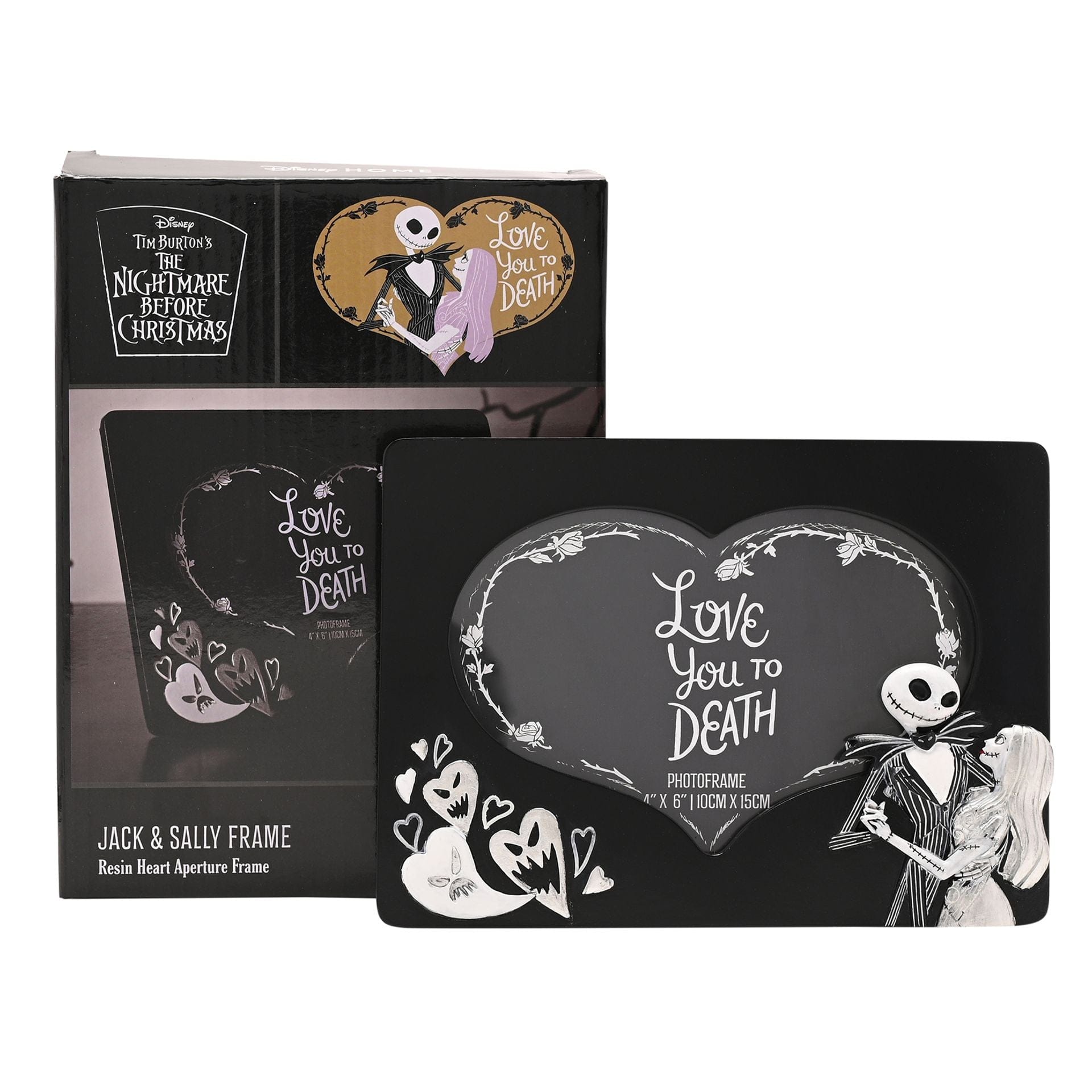 Disney Home Nightmare Before Christmas Frame - Love You to Death Jack & Sally