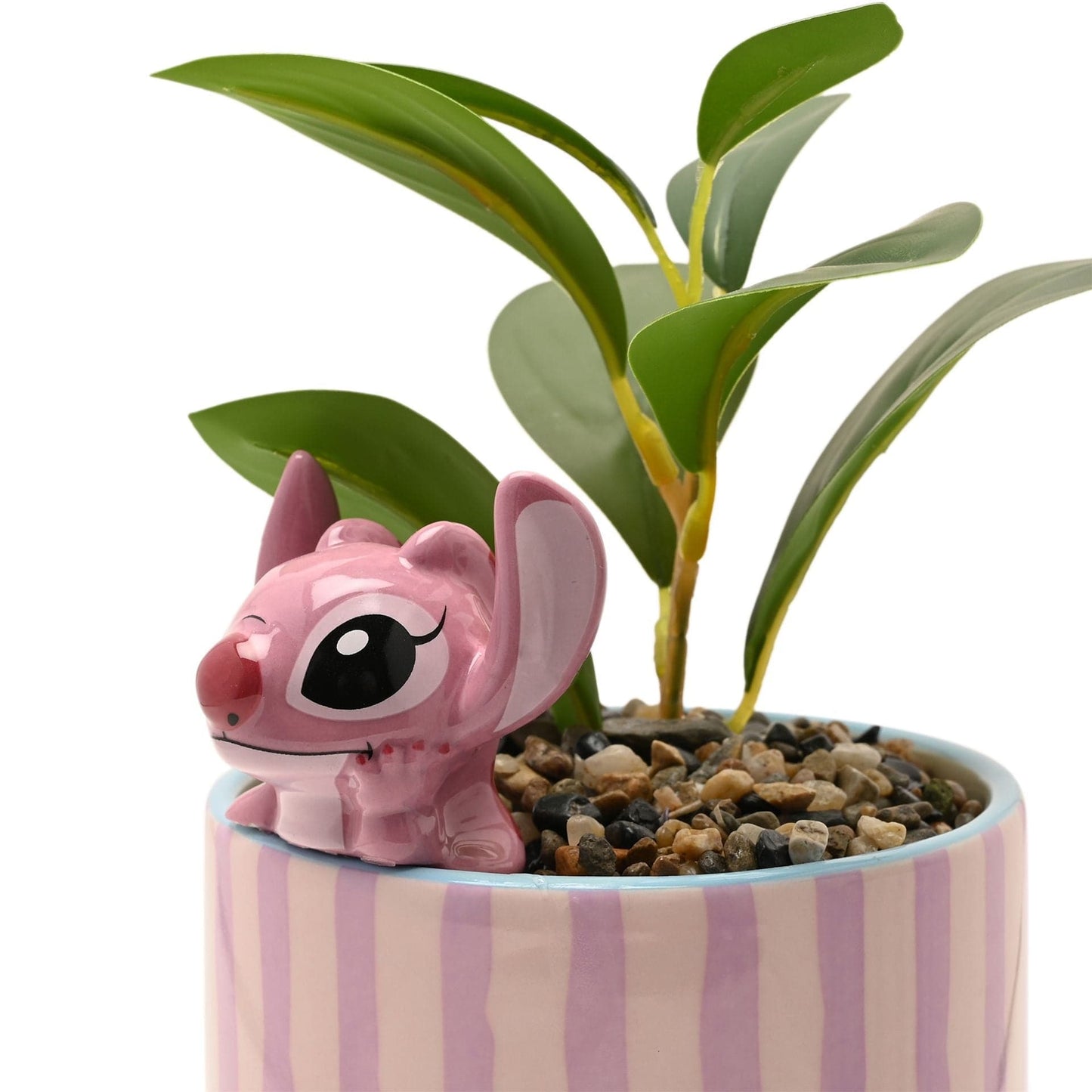 Disney Home Planter with 3D Angel & Faux Plant Lilo & Stitch