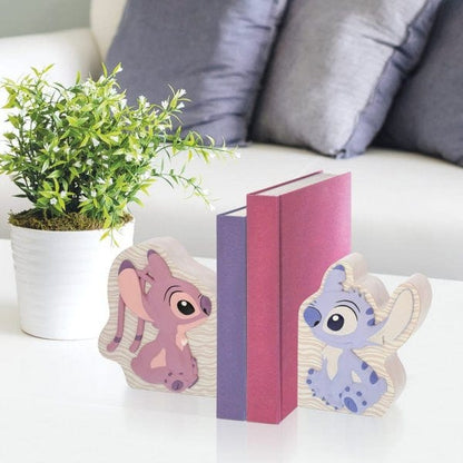 Disney Home Stitch and Angel Bookends A32324