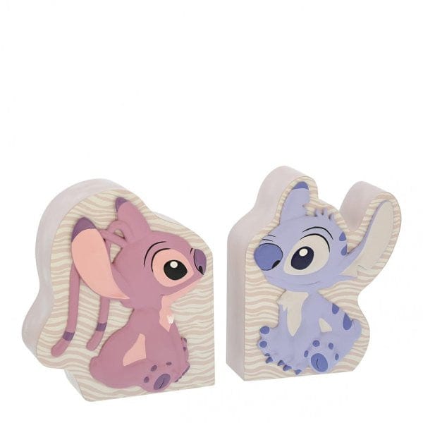 Disney Home Stitch and Angel Bookends A32324