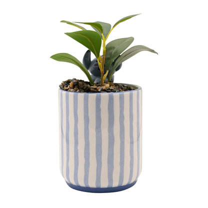 Disney Home Stitch Planter with 3D Stitch & Faux Plant