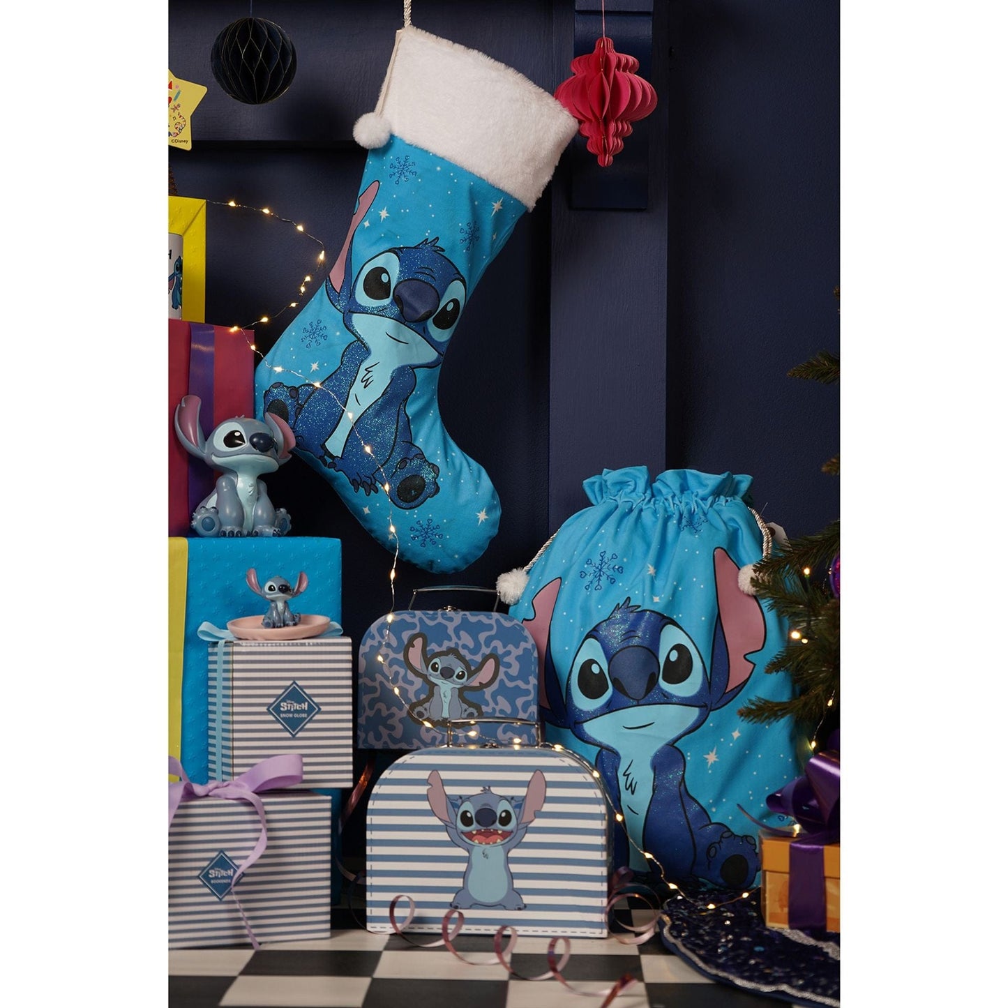 Disney Icons And Villains Christmas Sack 46cm x 53cm - Stitch