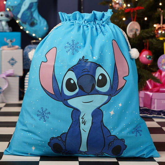 Disney Icons And Villains Christmas Sack 46cm x 53cm - Stitch