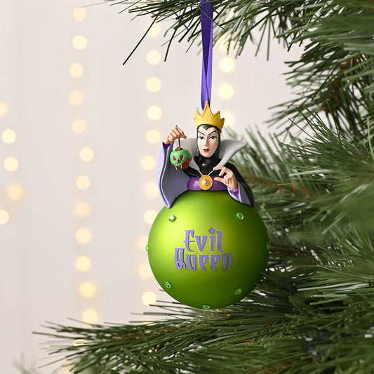 Disney Icons And Villains Evil Queen On A Glass Bauble Snow White And The Seven Dwarfs