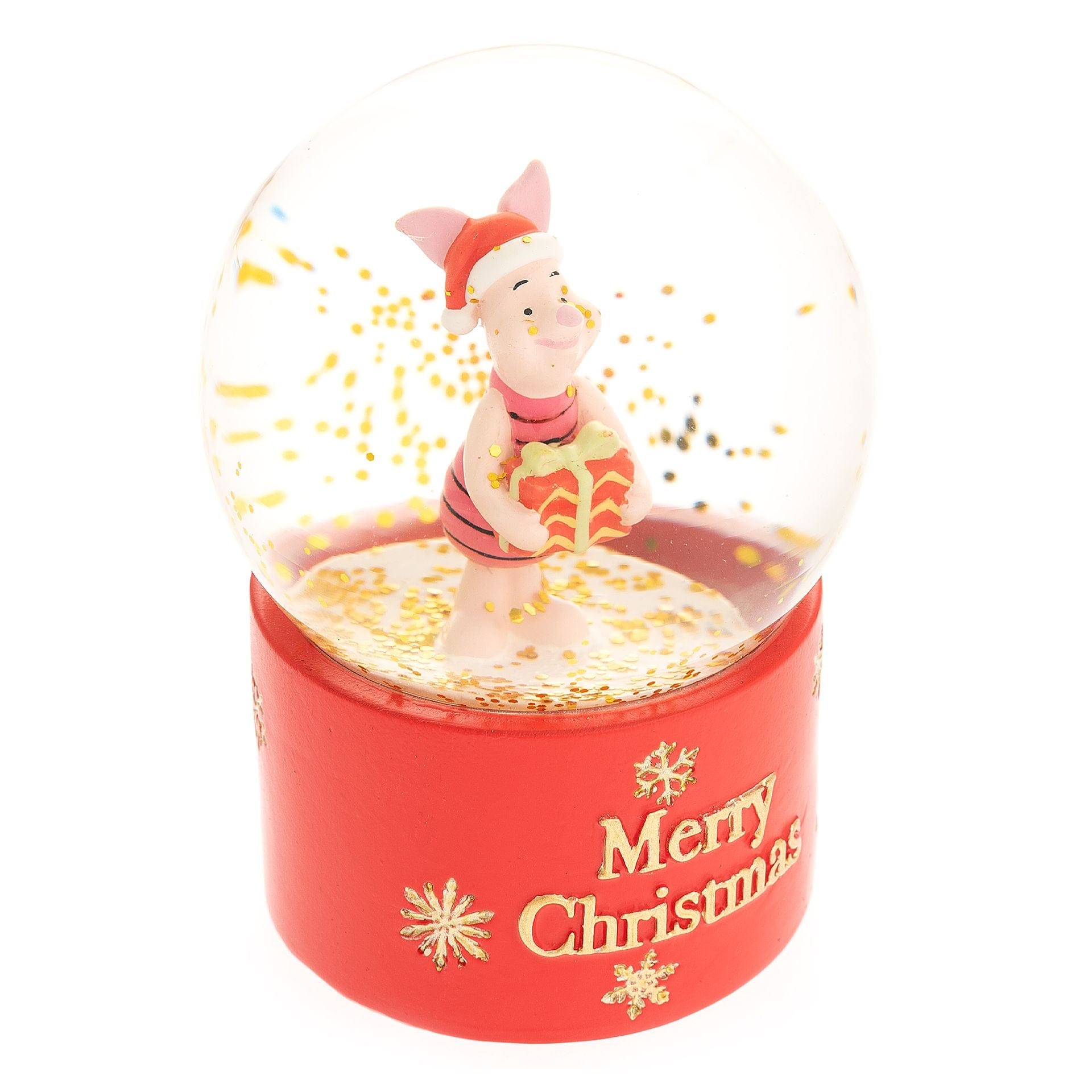 Disney Icons And Villains Piglet Snowglobe "Merry Christmas" Winnie The Pooh And Friends