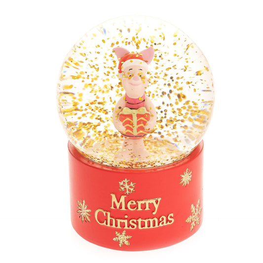Disney Icons And Villains Piglet Snowglobe "Merry Christmas" Winnie The Pooh And Friends