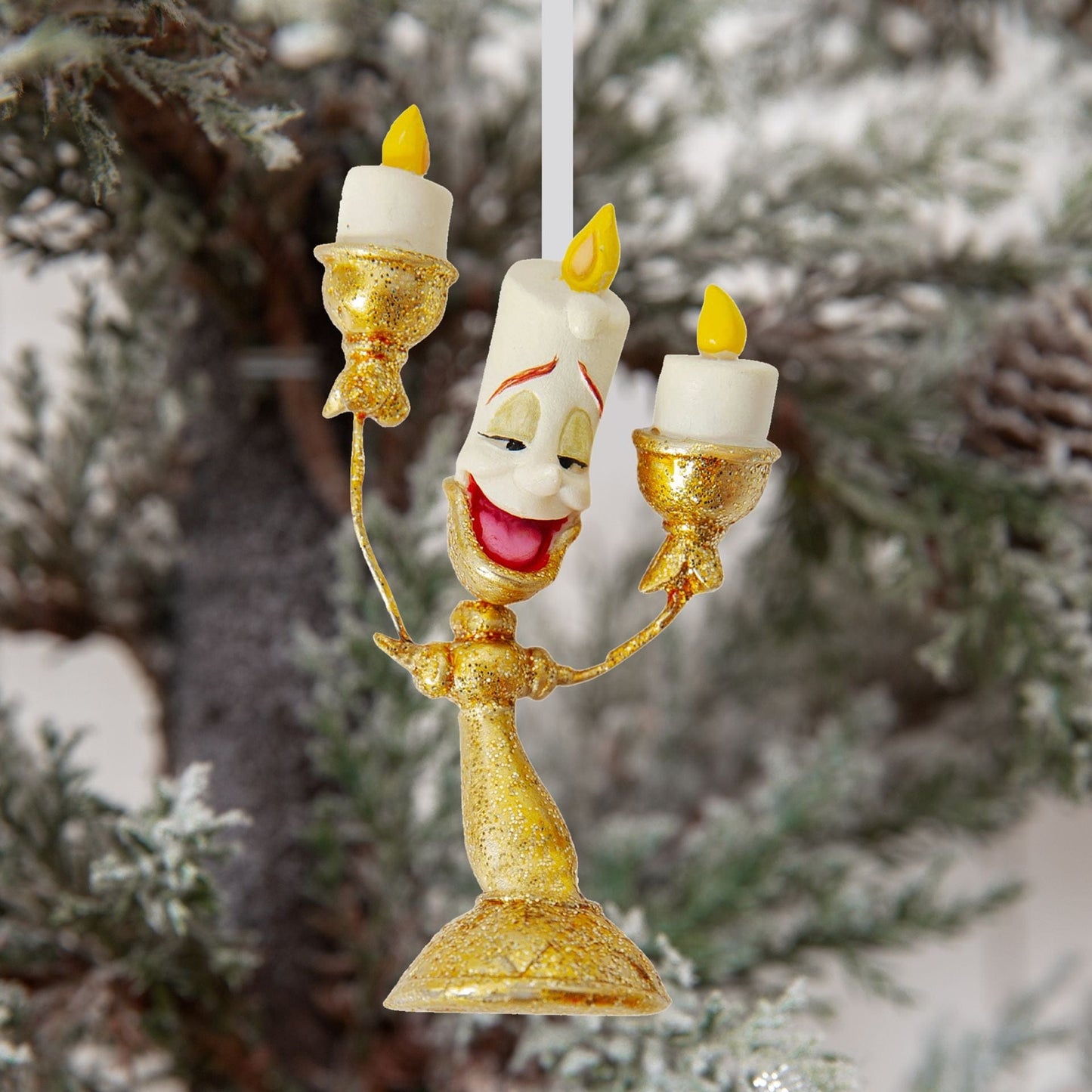 Disney Icons And Villains Set of 4 Beauty & The Beast Resin Hanging Decorations