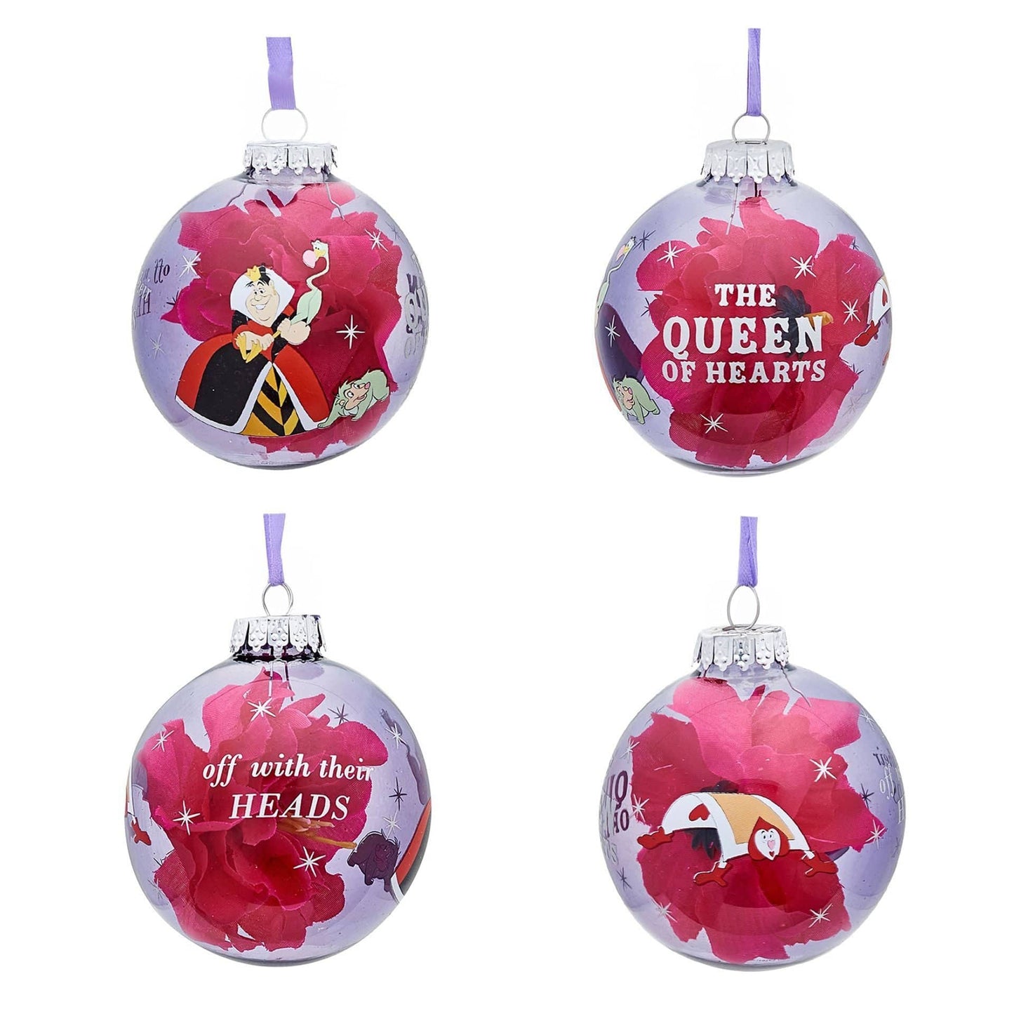 Disney Icons And Villains Set of 7 Baubles - Alice In Wonderland