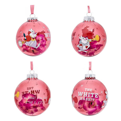 Disney Icons And Villains Set of 7 Baubles - Alice In Wonderland