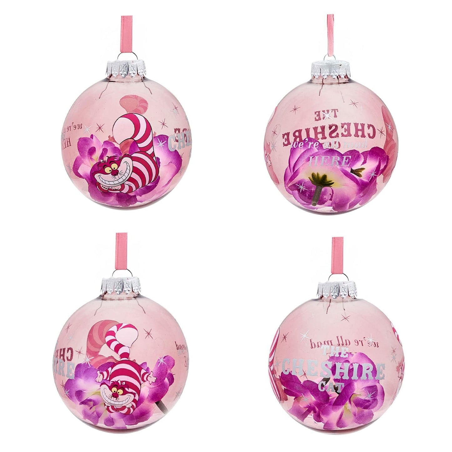 Disney Icons And Villains Set of 7 Baubles - Alice In Wonderland