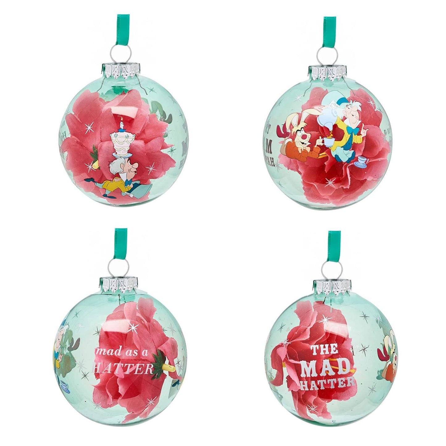 Disney Icons And Villains Set of 7 Baubles - Alice In Wonderland