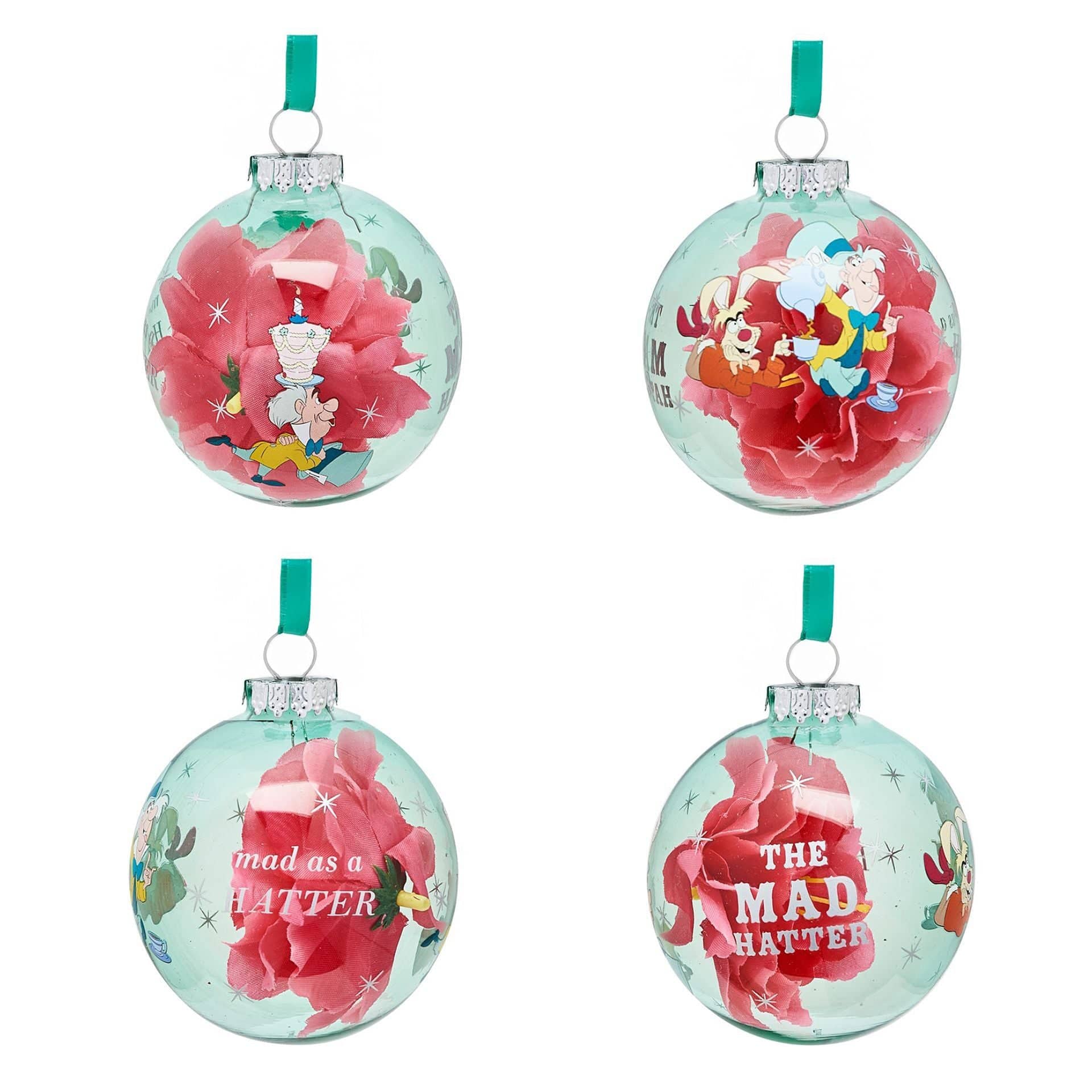 Disney Icons And Villains Set of 7 Baubles - Alice In Wonderland