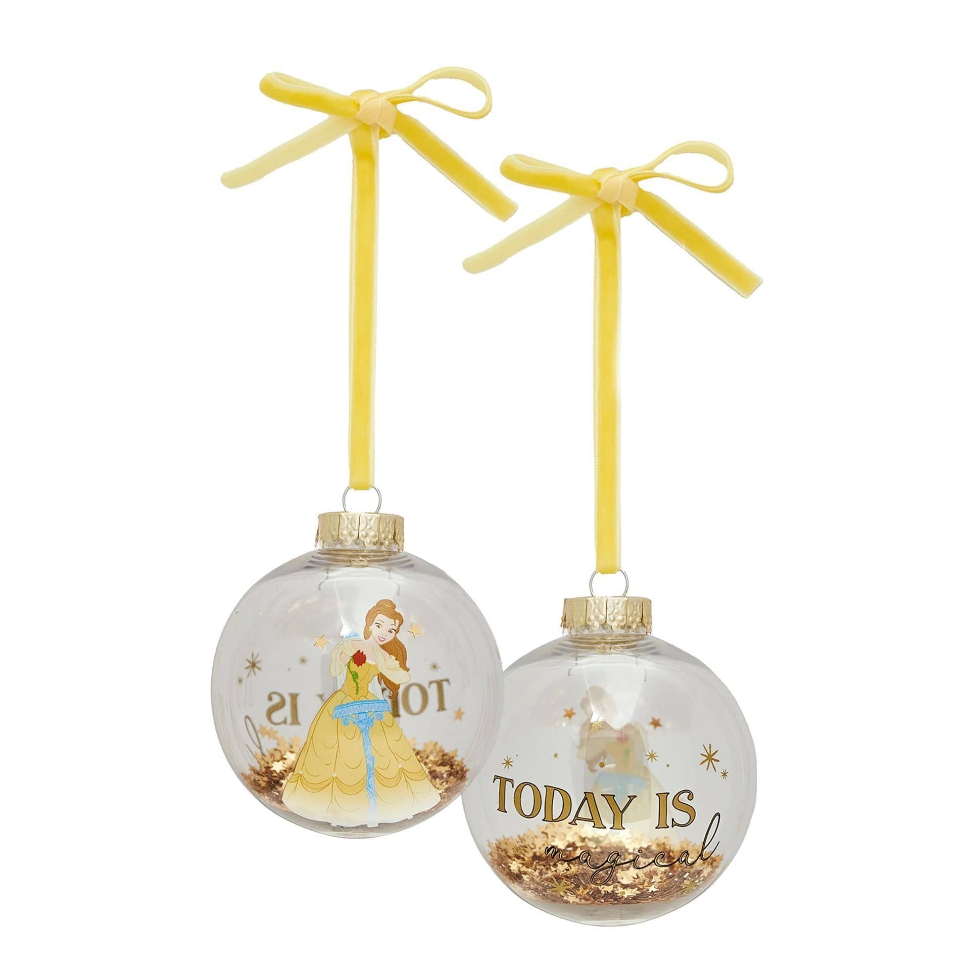 Disney Icons And Villains Set of 7 Baubles - Beauty & The Beast