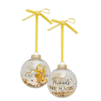 Disney Icons And Villains Set of 7 Baubles - Beauty & The Beast