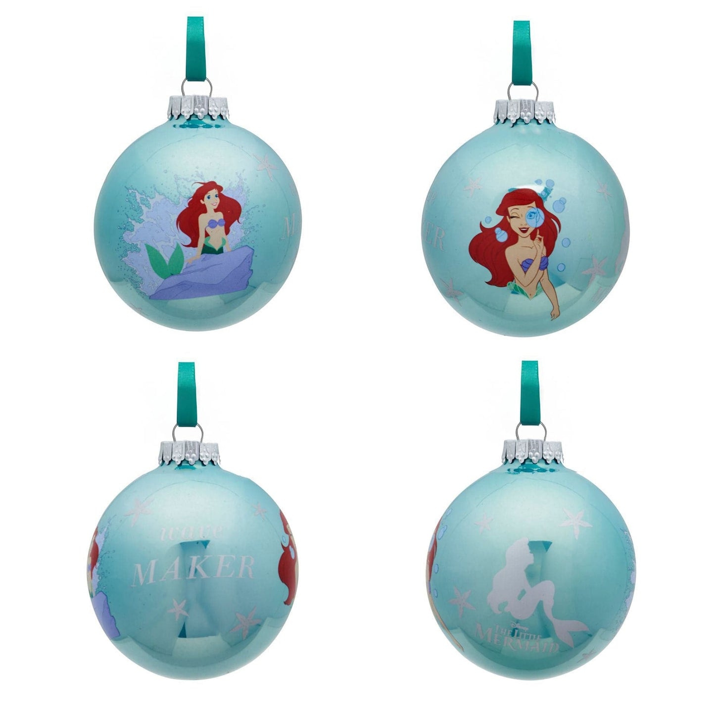 Disney Icons And Villains Set of 7 Baubles - The Little Mermaid