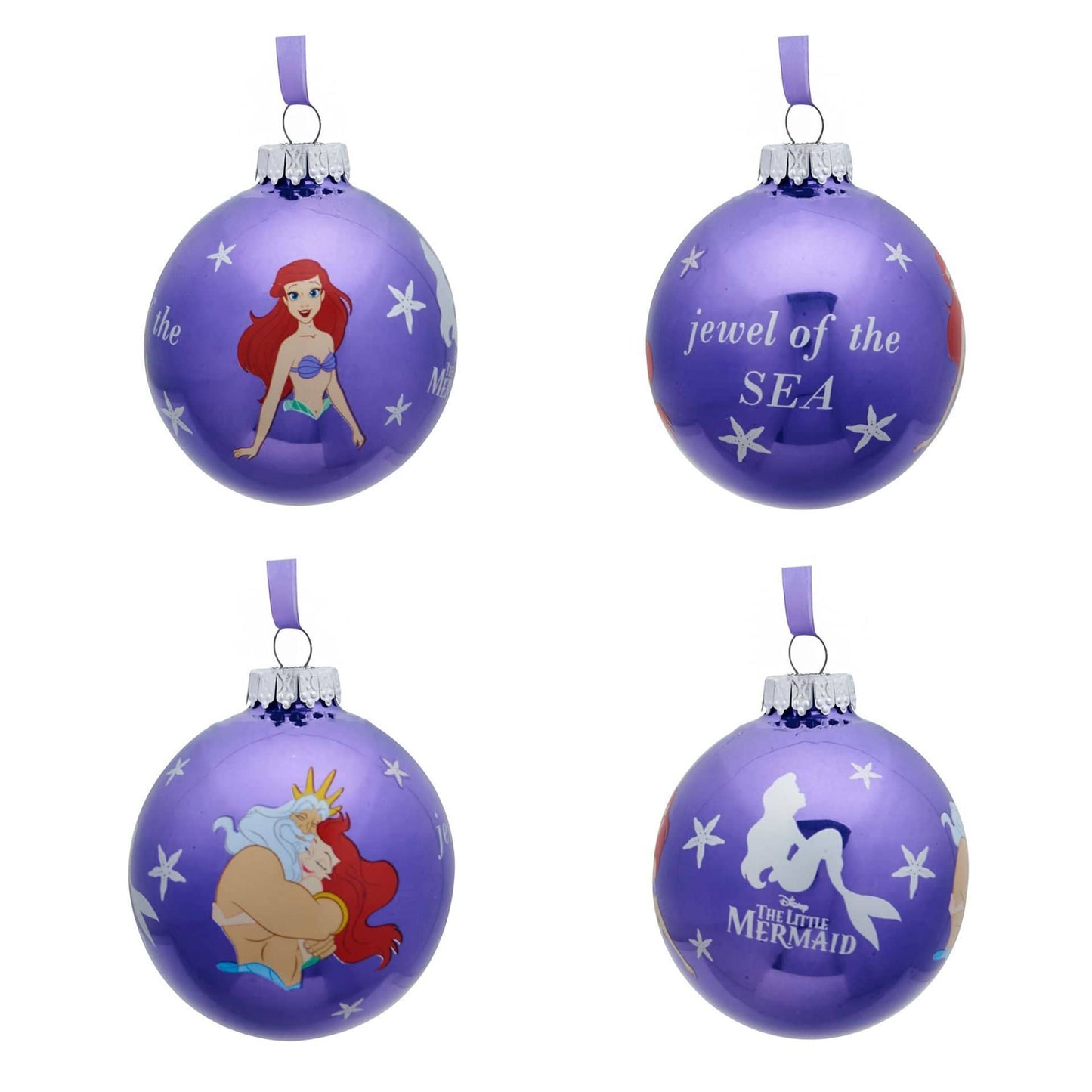 Disney Icons And Villains Set of 7 Baubles - The Little Mermaid