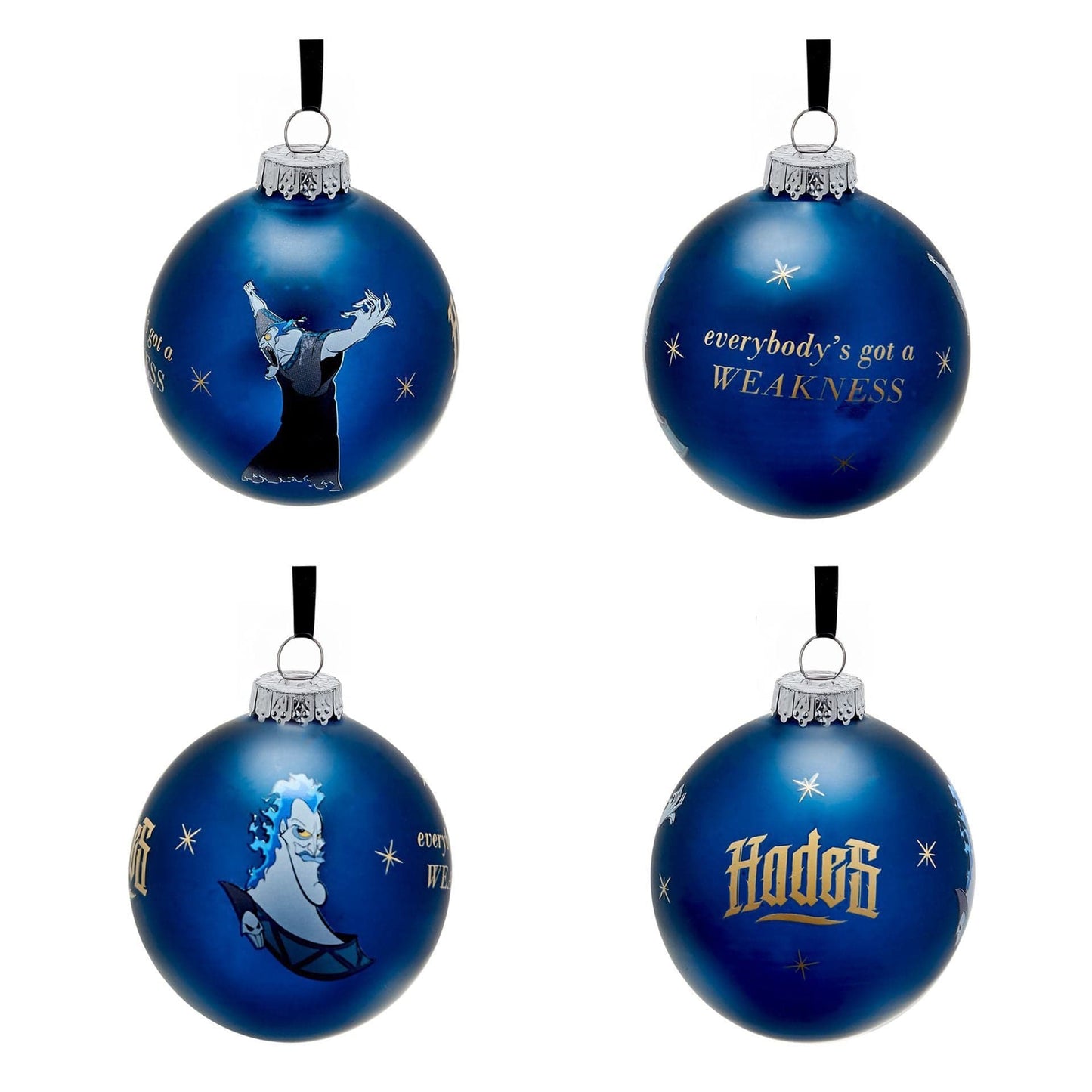 Disney Icons And Villains Set of 7 Baubles - Villains