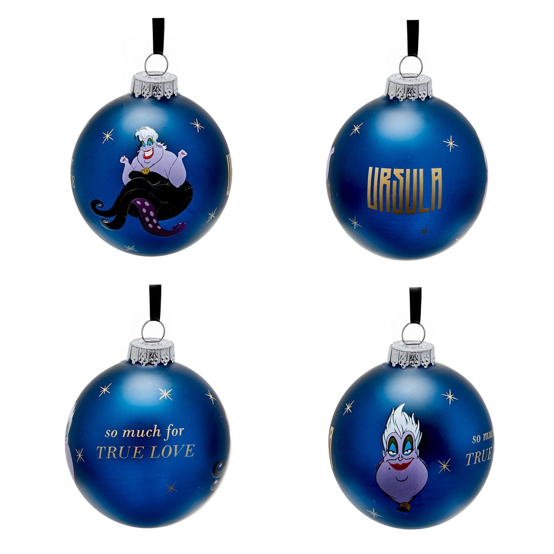 Disney Icons And Villains Set of 7 Baubles - Villains